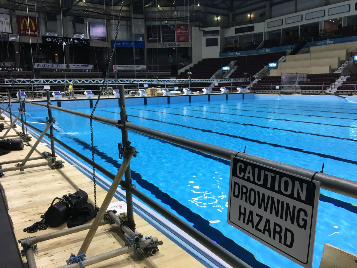 finawindsor2016's tweet photo. CAUTION: MELTED ICE! Windsor is heating up. We are 6 days away! #feelthepower #swimmingtakeover #fina https://t.co/bxfNCfTQ46