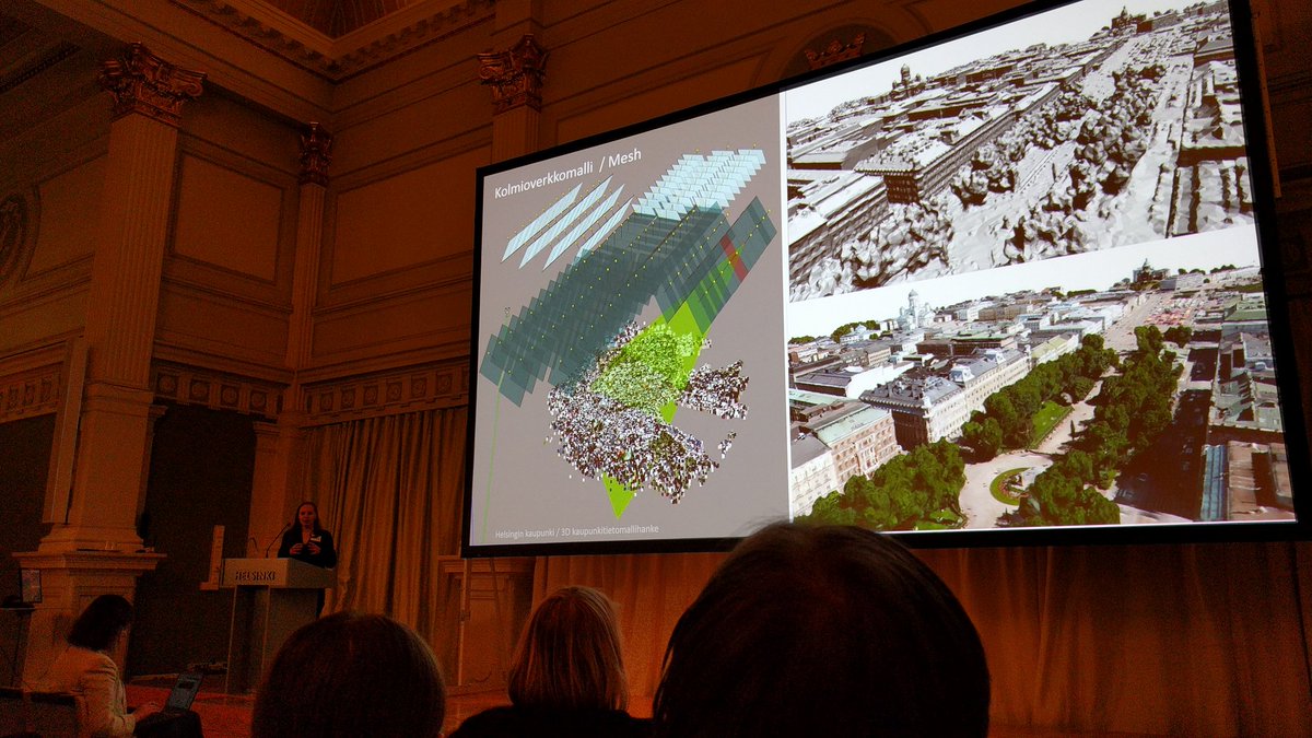 PietilaAntti's tweet image. Helsingin #3Dkaupunkimalli'n julkistamistilaisuus! Huikeeta! #Helsinki #3Dcitymodel #meshmodel #SmartCity