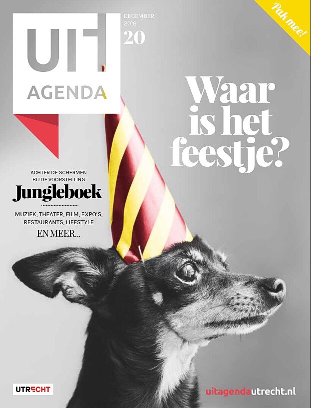 SCU030's tweet image. Nu overal in #utrecht nummer 20(!) van magazine @uitagenda030: o.a. achter de schermen bij #Jungleboek, 3 Utrechters over 2016 en veel tips!
