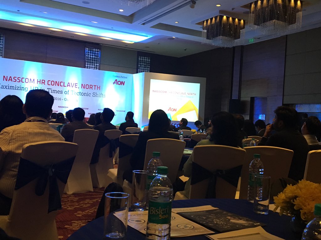 runamaitra's tweet photo. #nasscom @nasscom @aon great beginning by soumitra Dasgupta n Sangeeta maximizing HR in times of #techtronics shifts https://t.co/GIagUV92vY