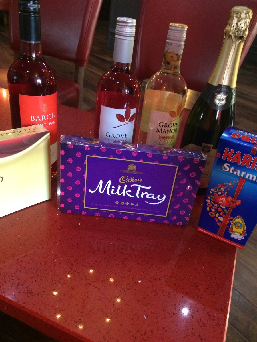 UCBWish's tweet photo. The raffle prizes are here!! Come to Zara's tonight at 7:30, tickets £3 on the door!! https://t.co/fkQNtjj4wS
