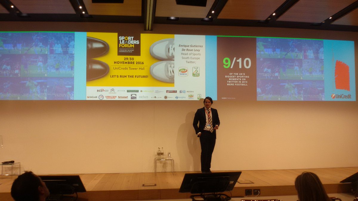 SportleadersC's tweet photo. @twitter Enrique Gutierrez, Head of Sport Twitter South Europe. #SLF2016 https://t.co/sQon8ApCM9