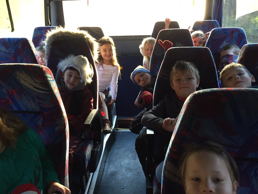 NantYParcSchool's tweet image. On the bus and on the way to Brecon Railway! #meetingsanta #feelingChristmassy