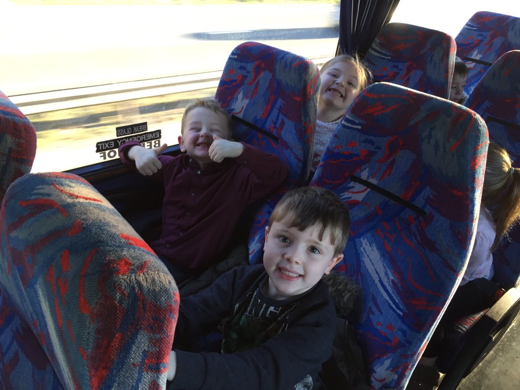 NantYParcSchool's tweet image. On the bus and on the way to Brecon Railway! #meetingsanta #feelingChristmassy
