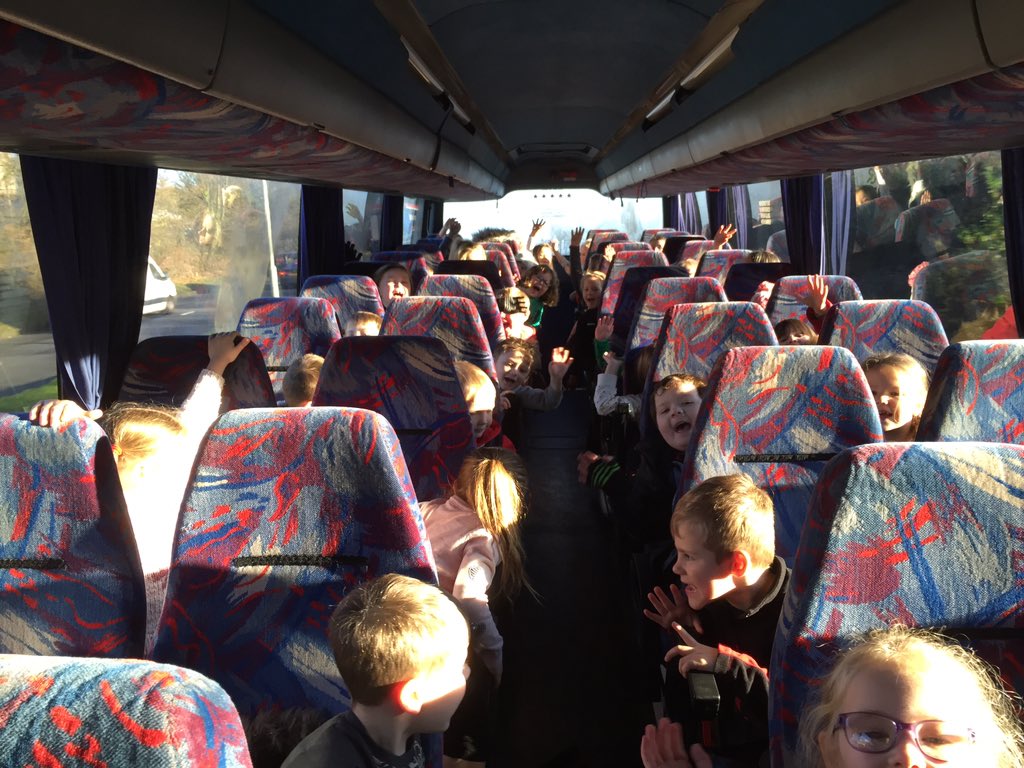 NantYParcSchool's tweet image. On the bus and on the way to Brecon Railway! #meetingsanta #feelingChristmassy