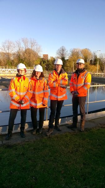 thameswater's tweet photo. We've been teaching @ProfBrianCox about the sewage treatment process today for a royal society educational film https://t.co/lRLGGSCRTE
