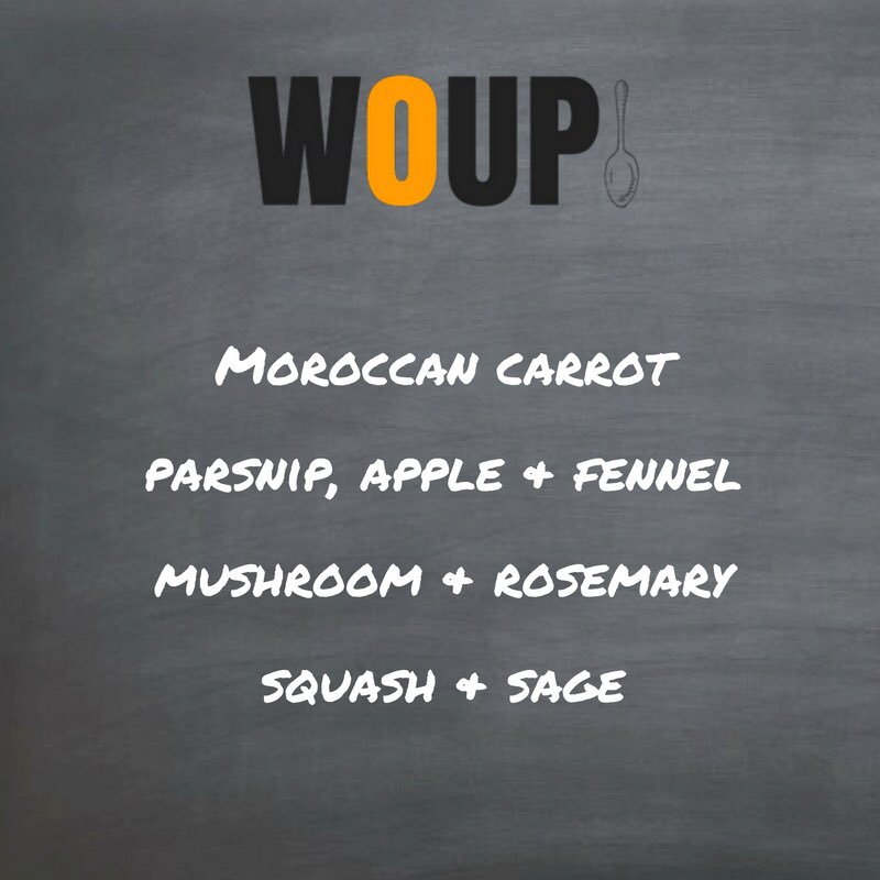 WOUPSOUP's tweet photo. Need to warm up in this weather? Get your weekly #WOUP fix! Four delicious flavours now in the shops. https://t.co/Hi1Hpl2Z7F