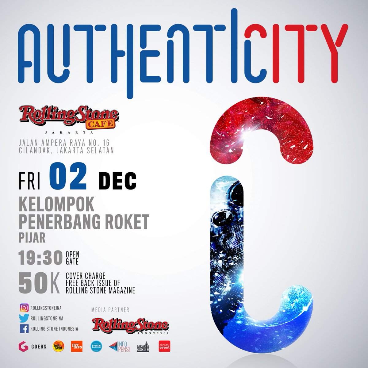 Join Authentic Experience #RSIMusicSeries w/ <a href="/authenticity_id/">#AuthenticityID</a> present <a href="/PenerbangRoket/">Kelompok Penerbang Roket.</a>  &amp; <a href="/pijarmusic/">Pijar</a>  Dec 2nd at @RSCafeINA l <a href="/anesrembes/">IG : ANESREMBES</a>