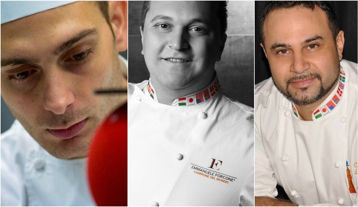 L'arte della pasticceria impersonificata da i maestri <a href="/Boccia/">boccia</a> <a href="/Forcone/">claudia lucero</a> e <a href="/Donatone/">Maria</a>, Campioni del Mondo di Pasticceria nel 2015 a Lione.