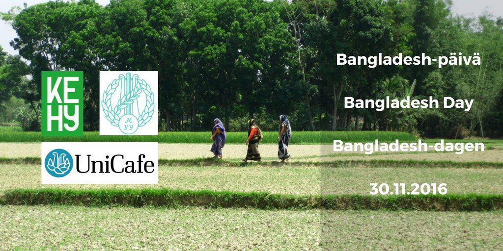 kehyvaliokunta's tweet photo. Bangaldesh Day on the go! Choose a #Bangladesh meal @unicafeFI and support @ylioppilaskunta's project for @climate resilience in Bangladesh. https://t.co/CrgDIr8hbq
