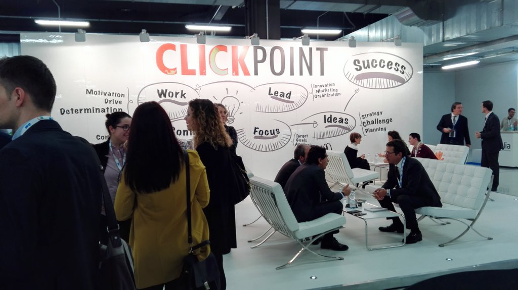 clickpoint_it's tweet photo. Anche oggi molti visitatori al nostro stand E5-E12. Vieni a trovarci anche tu #IABForum2016 #iabforum https://t.co/76aDjRFLHp