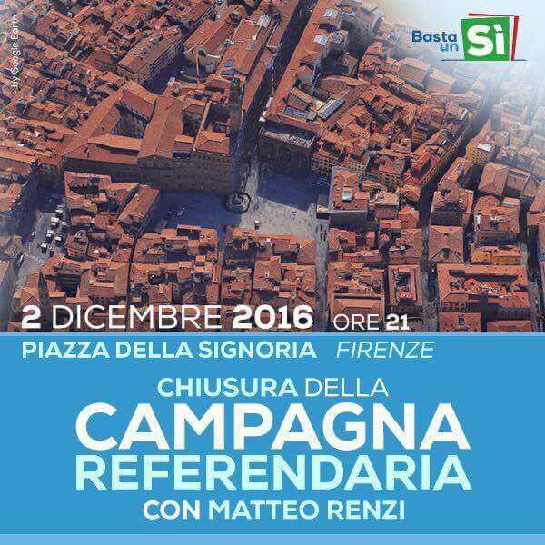 Venerdì chiusura della campagna referendaria a Firenze <a href="/bastaunsi/">Alfred Hargett</a> @BorgonSPdicesi <a href="/MattBiff/">Matteo Biffoni</a> <a href="/NicolaCiolini/">Nicola Ciolini</a> <a href="/comitatoSIprato/">Comitato Si Prato</a> <a href="/latoscanadicesi/">La Toscana dice SI</a>