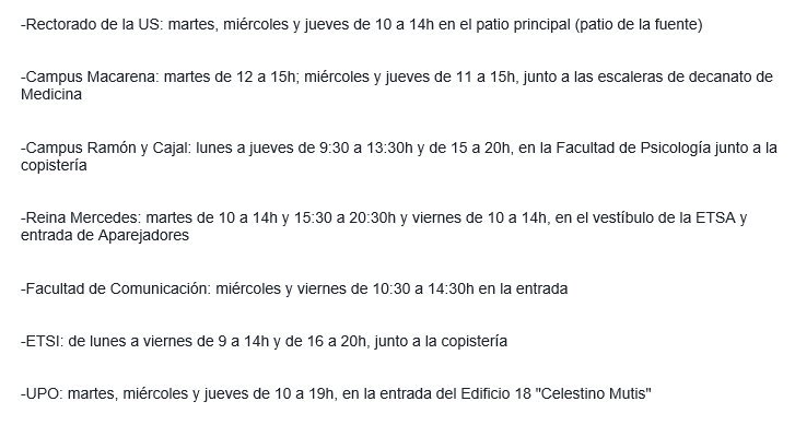 SarusSevilla's tweet photo. Nuestros voluntarios de #HaitíUS continúan hoy en Rectorado, Medicina, Psicología, Comunicación, ETSI y UPO
#LaUniónHaceLaFuerza https://t.co/DfrjmWphRw