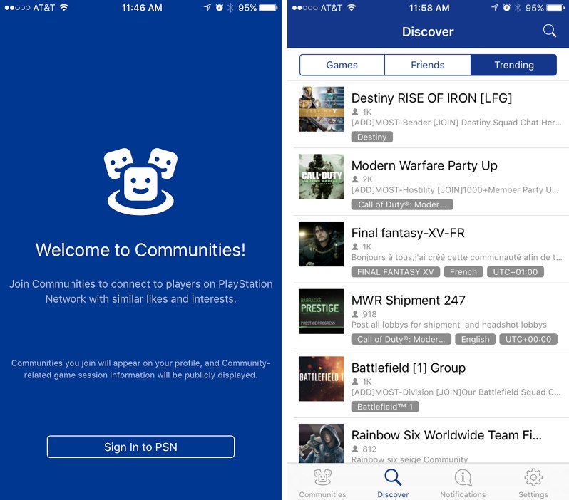 Sony Releases PlayStation Communities iOS App macrumors.com/2016/11/30/son… by <a href="/waxeditorial/">Tim Hardwick</a>