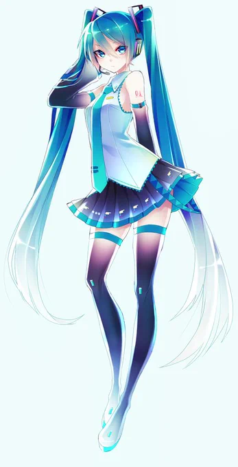 ミクさんの全身が描きたかった 