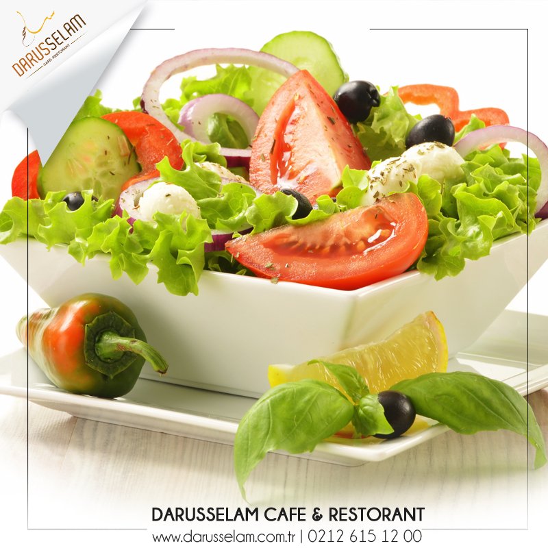 Ana yemeklerin yanına süper gidecek ""Akdeniz Salatası"" 😋
darusselam.com.tr
#darusselam #yemek #salata #lezzet #eyüpsultan #vafe