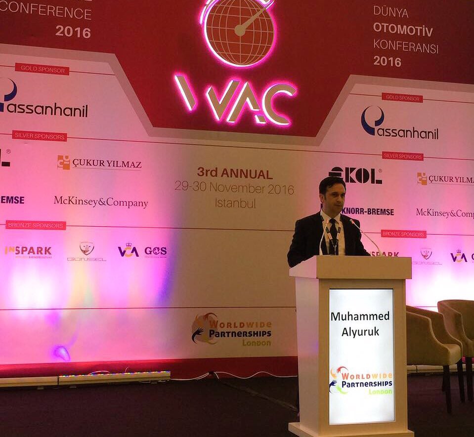 isbakas's tweet photo. Dünya Otomotiv Konferansı'nda Genel Müdürümüz @MuhammedALYURUK "Akıllı Şehirler için Akıllı Araçlar" konulu sunum gerçekleştirdi. #wac2016 https://t.co/cT4nVKJVXe