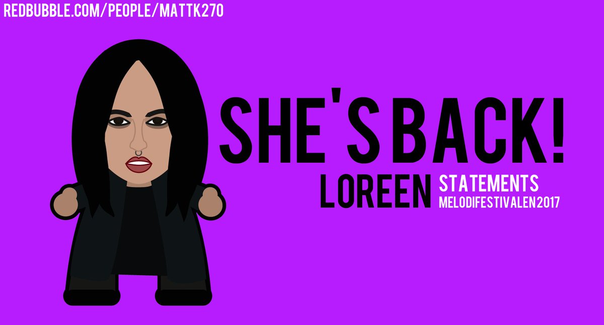 camptoooons's tweet photo. Super excited! Swedish #Eurovision winner, #Loreen will be competing in #Melodifestivalen2017. https://t.co/vDQojzXO6Q