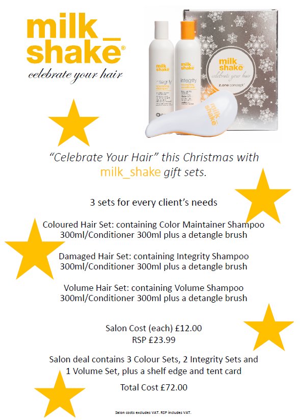 redhotsalons's tweet photo. we LOVE these @milkshakehairuk #christmas #gift packs! Order yours from your local rep @fionaPHAB @SeanPhab @AmiePhab or @SarahDPhab https://t.co/sZq5pChNST