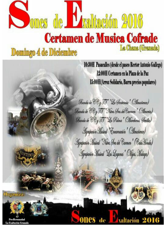 Para este fin de semana actos de <a href="/HdadEncuentro/">Hermandad Encuentro</a> y concierto de <a href="/BCTCarmenAlm/">BCT Carmen de Almería</a>.