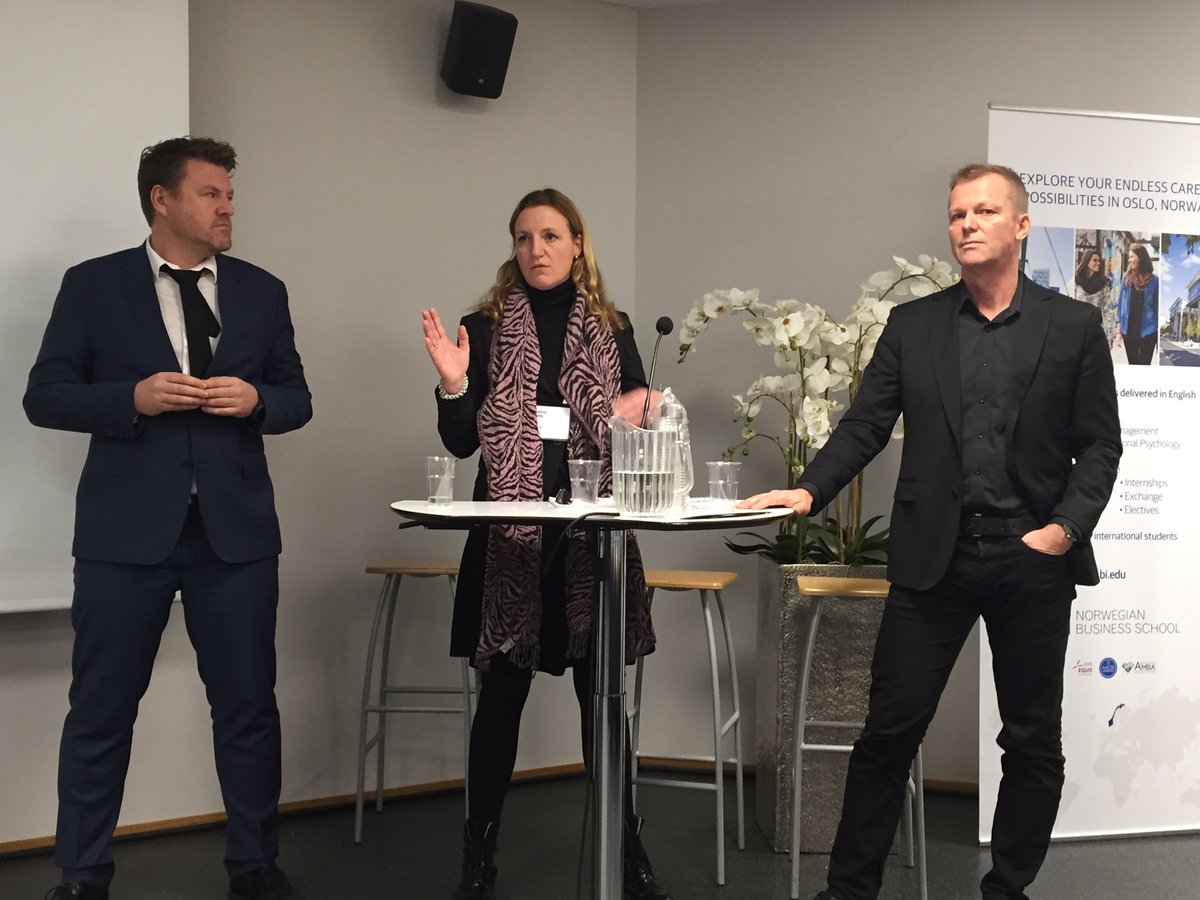 AnnKHCalisch's tweet photo. Companies need new competence to change-can business schools disrupt and deliver? Panel debate at @HandelshoyskBI @BI_BizSchool @EFMDNews https://t.co/jIEX5eD9my