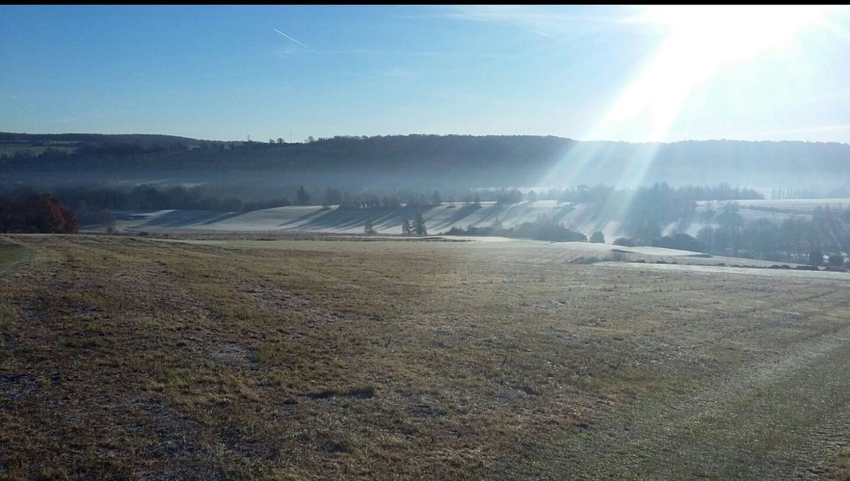 FtsFoord's tweet photo. Frosty work this morning at Beautiful Lullingstone Country Park. #lullingstone #KCC #mowing #animalshelter #fencing #horses #horseshelter https://t.co/4XN5VByQDj