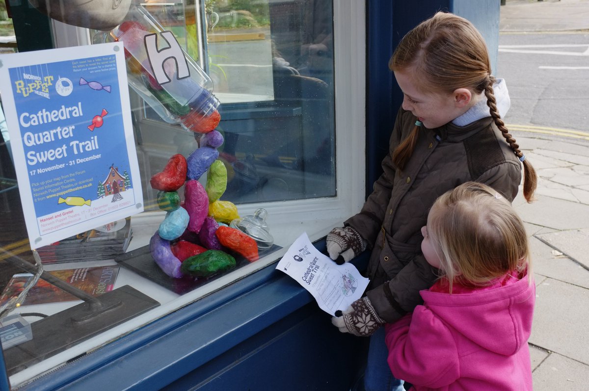 VisitNorwich's tweet photo. Have you followed the #SweetTrail yet around the @NorwichCQ? It's plenty of fun and here until 31 Dec! https://t.co/LqncNWBe4x https://t.co/JPmjJT12vL