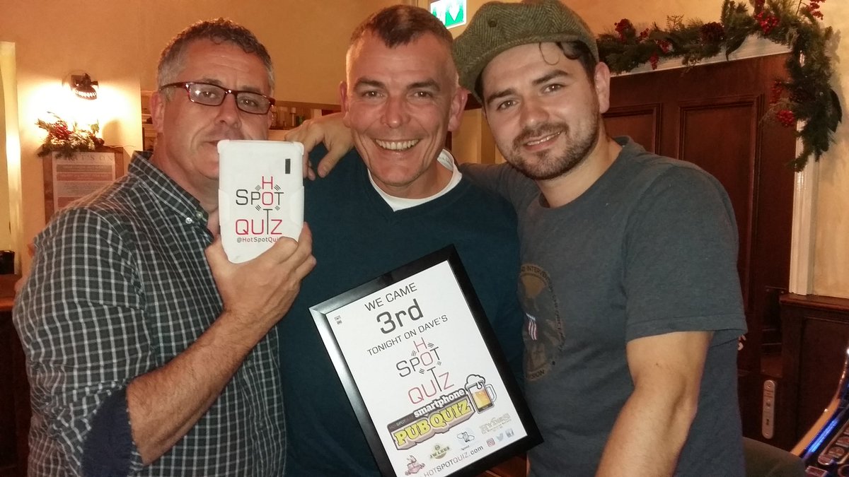 HotSpotQuiz's tweet photo. On Monday night's @JoshuaBradley08 @HotSpotQuiz we saw these teams win! #MeatAndTwoVeg #TheUsualSuspects #IWouldYak500Miles #DeadParrots RT https://t.co/07I09dfMJ8