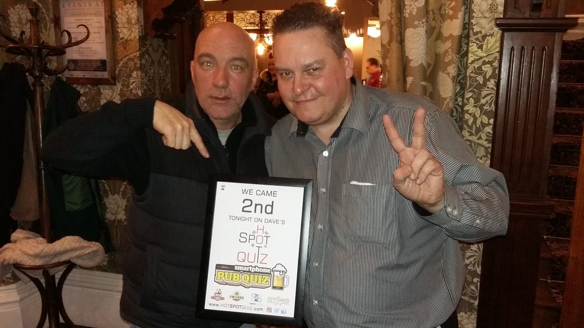 HotSpotQuiz's tweet photo. On Monday night's @JoshuaBradley08 @HotSpotQuiz we saw these teams win! #MeatAndTwoVeg #TheUsualSuspects #IWouldYak500Miles #DeadParrots RT https://t.co/07I09dfMJ8