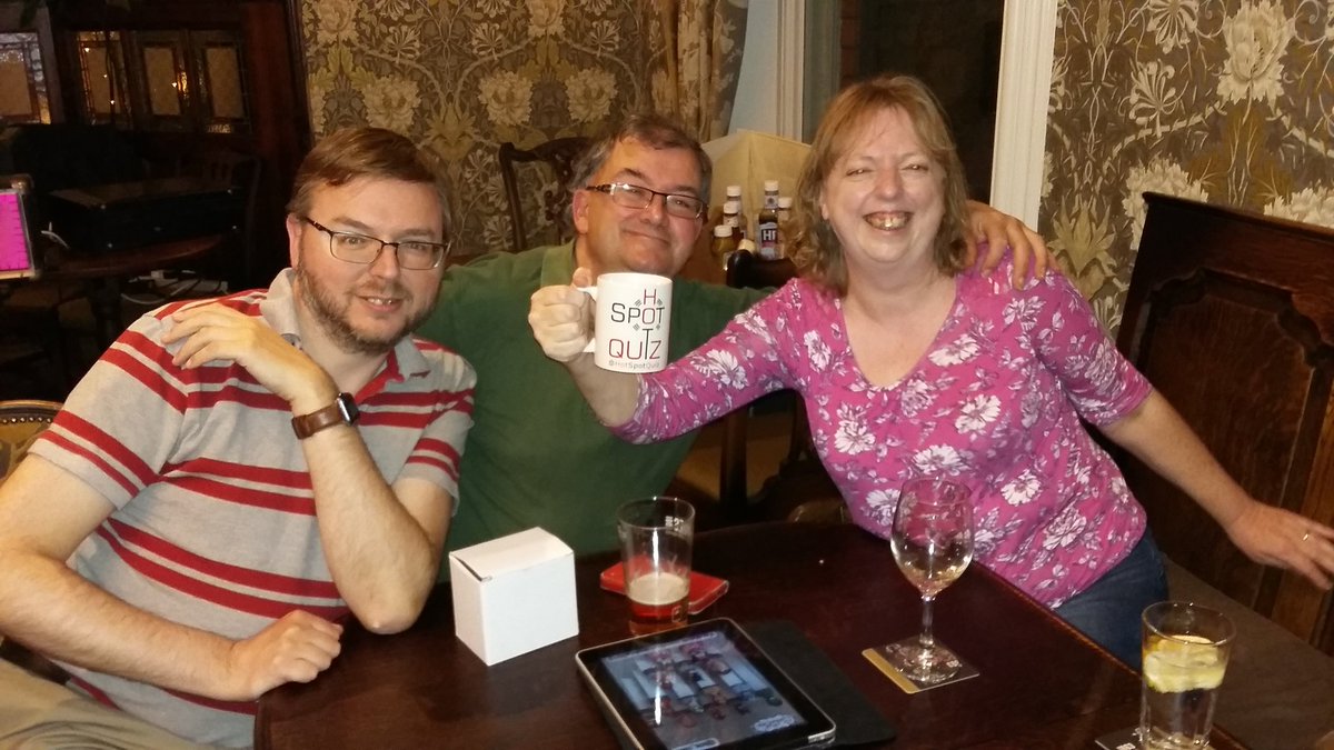 HotSpotQuiz's tweet photo. On Monday night's @JoshuaBradley08 @HotSpotQuiz we saw these teams win! #MeatAndTwoVeg #TheUsualSuspects #IWouldYak500Miles #DeadParrots RT https://t.co/07I09dfMJ8