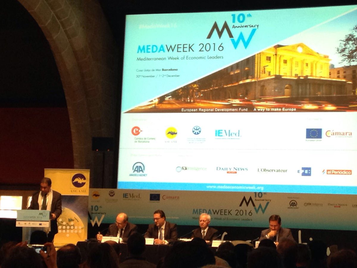 FSijilmassi's tweet photo. At the Official inauguration of #Medaweek2016 with @MohamedChoucair @anwarzibaoui Valls @cambrabcn Florensa @IEMed_ Manonelles @govern https://t.co/JvrAGwjxyN