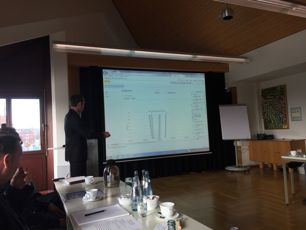 ChartaSoftware's tweet photo. Marco presents planned transits to Emder Hafen in new version of PROTIDE https://t.co/RjeC2XNdhX