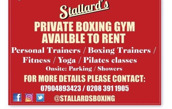 StallardsBoxing's tweet image. For any Boxing/Fitness trainers looking for a suitable space contact us directly to arrange a viewing.