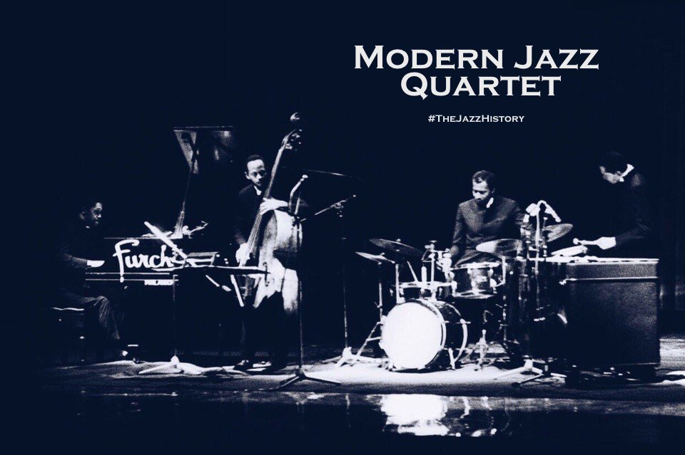 farkot's tweet image. #Modern #Jazz #Quartet 
Одетые в смокинги, они играли в прохладной и сдержанной манере.
vk.com/thejazzhistory…
#thejazzhistory