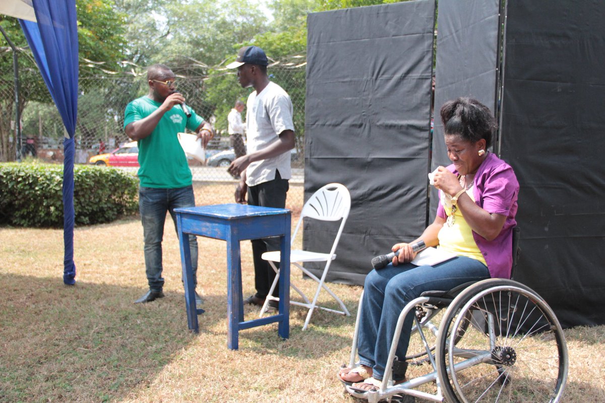 MoGCSP_Ghana's tweet photo. A sketch from the Actors Guild on the need for accessibility designs in the country.
#Accessibility4Disability https://t.co/MMMh2H8kjp