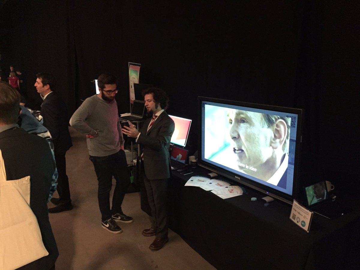 JOL_SCube's tweet photo. TIM InStore and @OlivettiOnline #WCards demos at @EIT_Digital  Digital Industry event #Slush16 #Helsinki https://t.co/zDAatEMCY2
