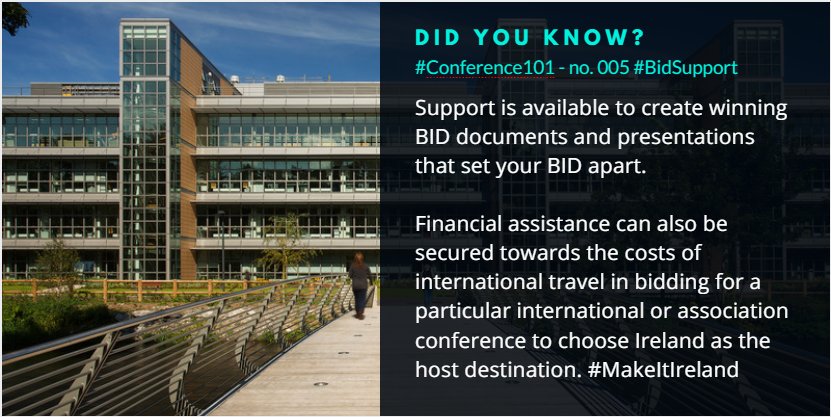 Contact <a href="/UCC/">UCC Ireland</a>Conferencing to avail of free supports available to help you bid for &amp; win your #conference for @UCC #Cork #Conference101 #Bid