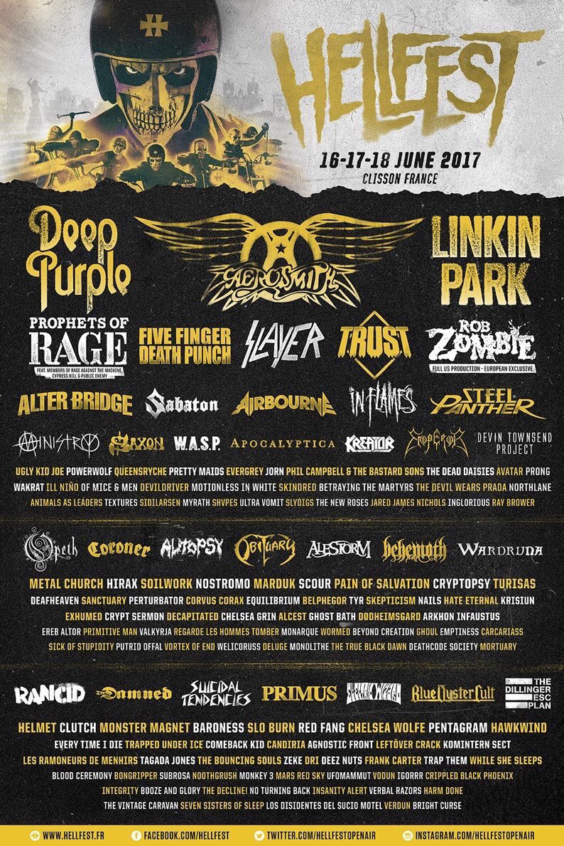 5fdp Japan Official 17年6月16 18日フランス で開催されるヘルフェスト Hellfestopenair への Ffdp 出演が発表されました 引き続き 来日祈願 Fivefingerdeathpunch