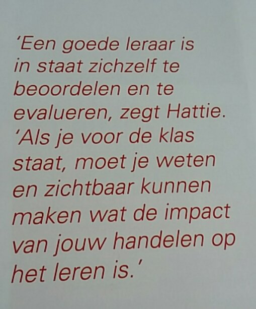 EspeldoornM's tweet photo. Sterke uitspraak van Hattie in PO Management https://t.co/xflFHrHDuw