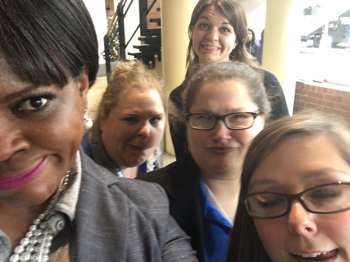 akaMrsBrown's tweet photo. Lunchtime selfies!  #GAPBS2016 #ramsrise #ncssbethebest @ms_mccullers @MsMacNHS @MsHullGoRams @AmyFanusi https://t.co/uvhvqm5keo