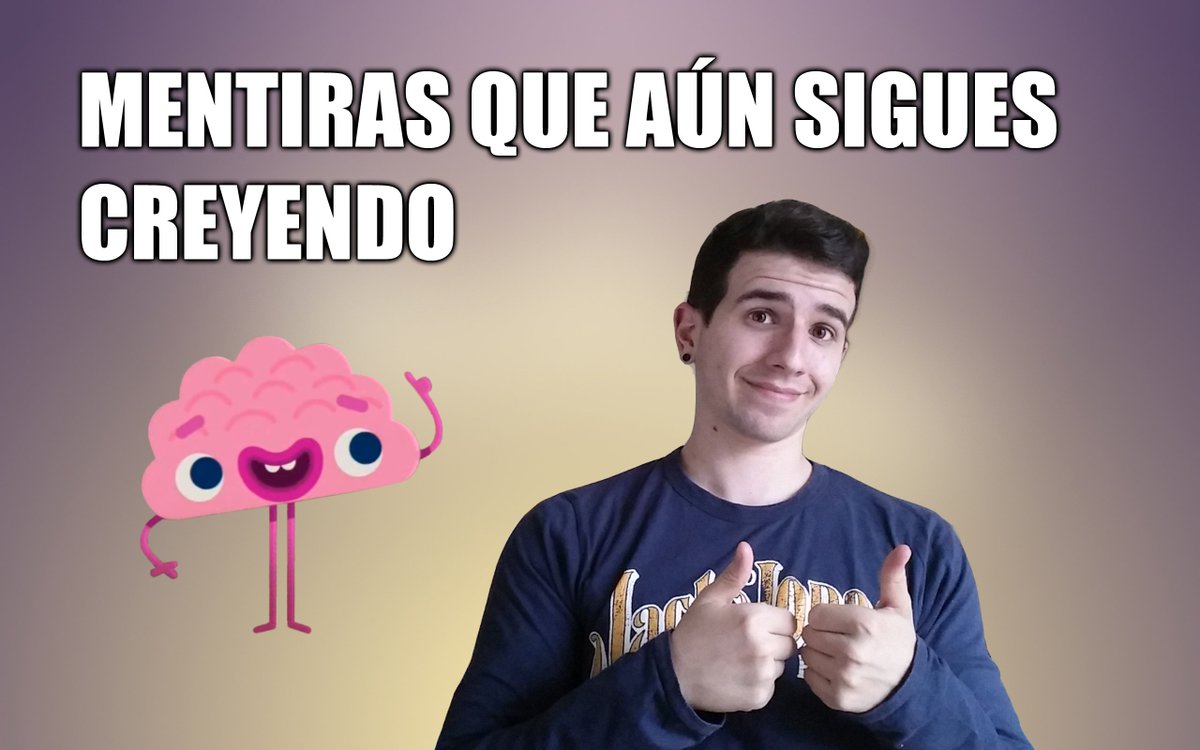wizuve's tweet photo. ¡NUEVO VÍDEO! 🎥 MENTIRAS QUE AÚN SIGUES CREYENDO 🎥 
RT si te ha gustado para ayudar ☺
https://t.co/BgJG1Is0MQ https://t.co/PCUAcPxLFi