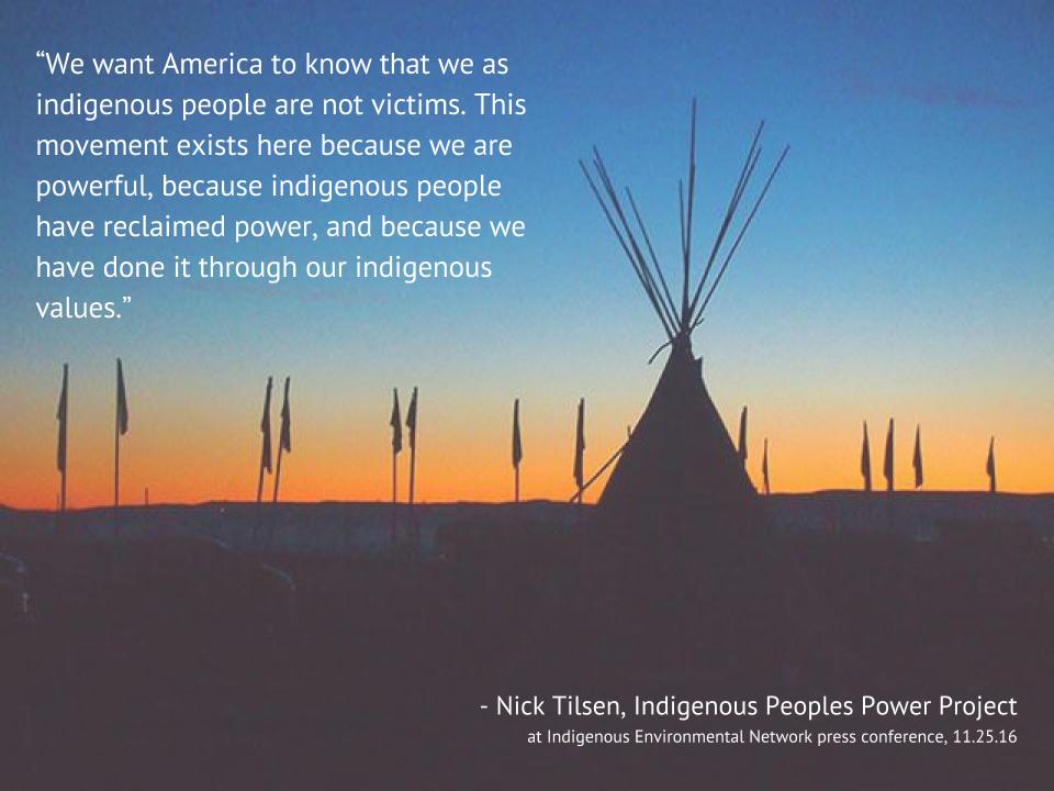 Changemakers's tweet photo. Ashoka Fellow, Nick Tilsen of @tvalleycdc, offers a reflection on what it takes to build an Everyone a Changemaker world. #NoDAPL https://t.co/0Ru8ToKDOy