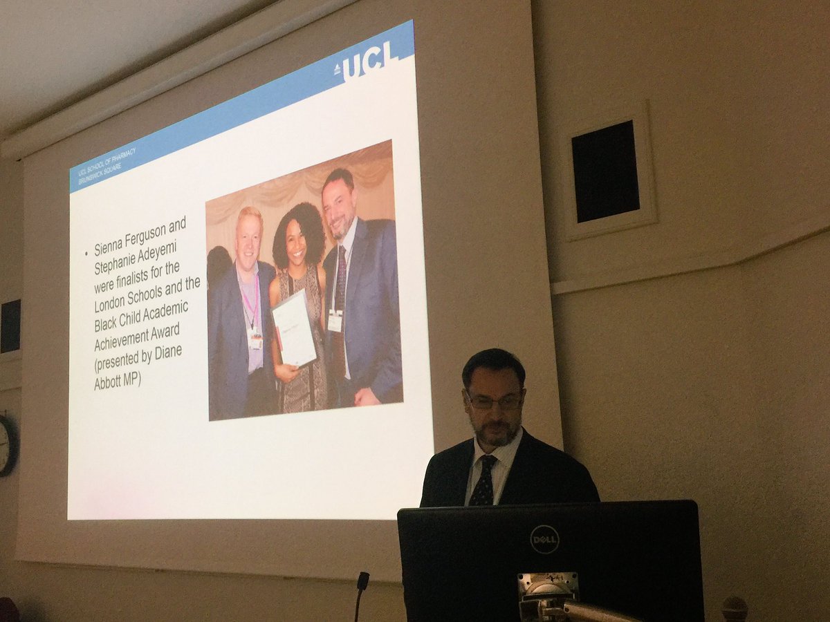 NadiaBukhariUCL's tweet image. Shout out to @StephAdey and Sienna for their outstanding contribution and to @OksanaUCL_DPP for @FightTheFakes @School_Pharmacy awards night