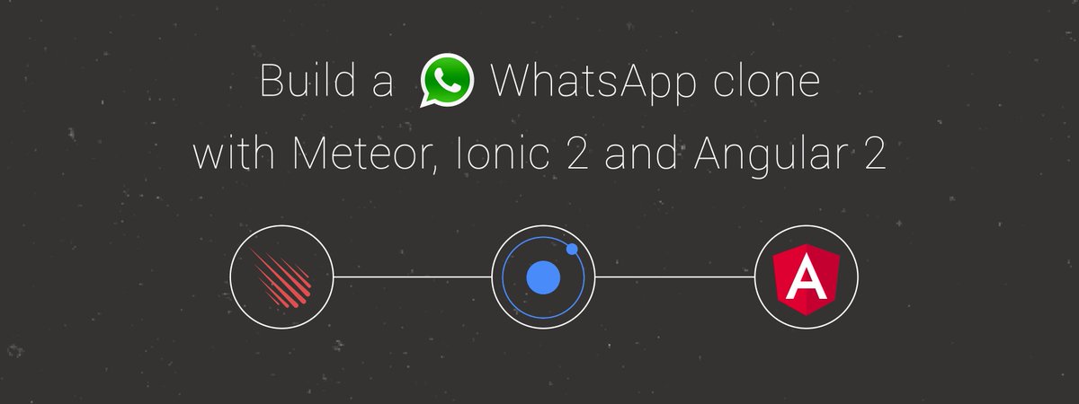 meteorjs's tweet image. Tutorial: Build a WhatsApp Clone with Ionic 2, Angular 2, and Meteor! hubs.ly/H05nC3m0 #angularjs #meteorjs #javascript
