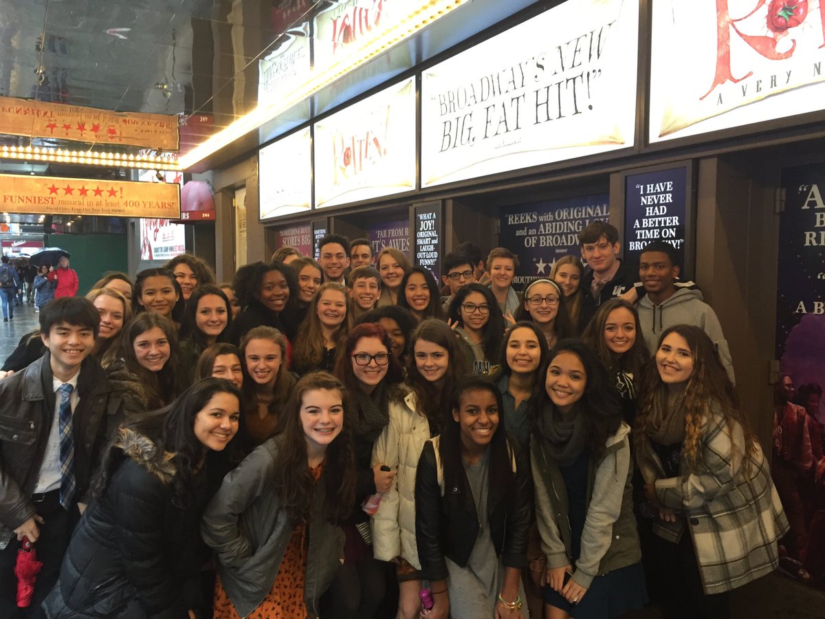 unioncatholichs's tweet image. UCPAC students take a trip to Broadway to see &quot;Something Rotten!&quot; #anywherelearning