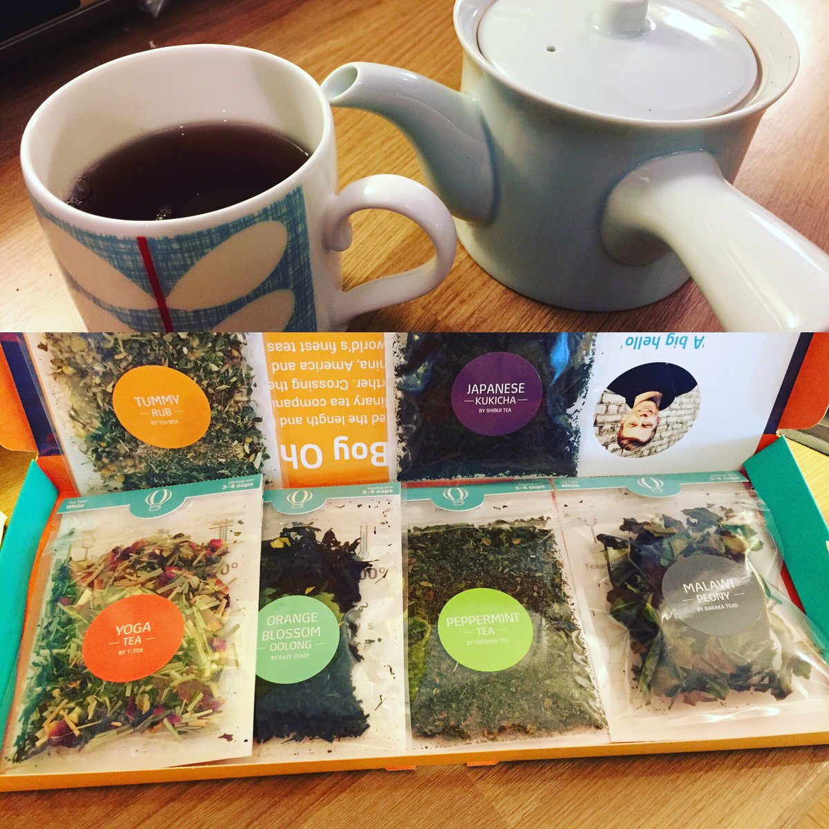 Perfect treat arrived today, my first @tea_tourist box. Full of delicious teas I can't wait to try #teatourist