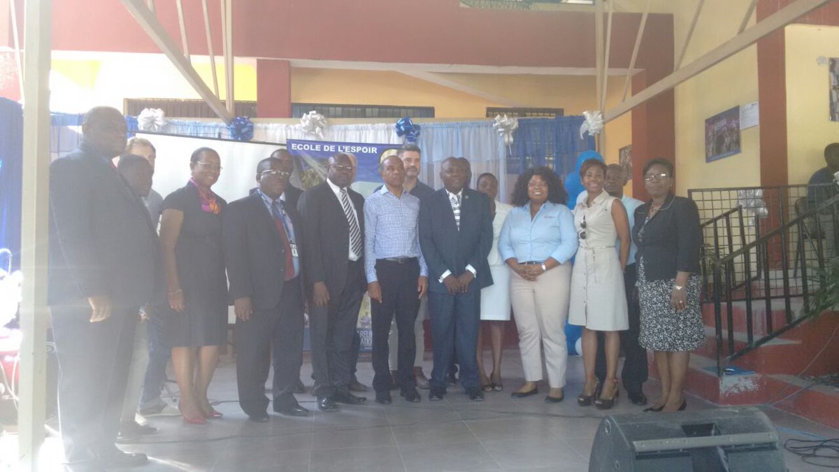 rvminceur's tweet image. Inclusive Education supporters on Ecole  de l&apos;Espoir inauguration day today. #equalAccessForAll