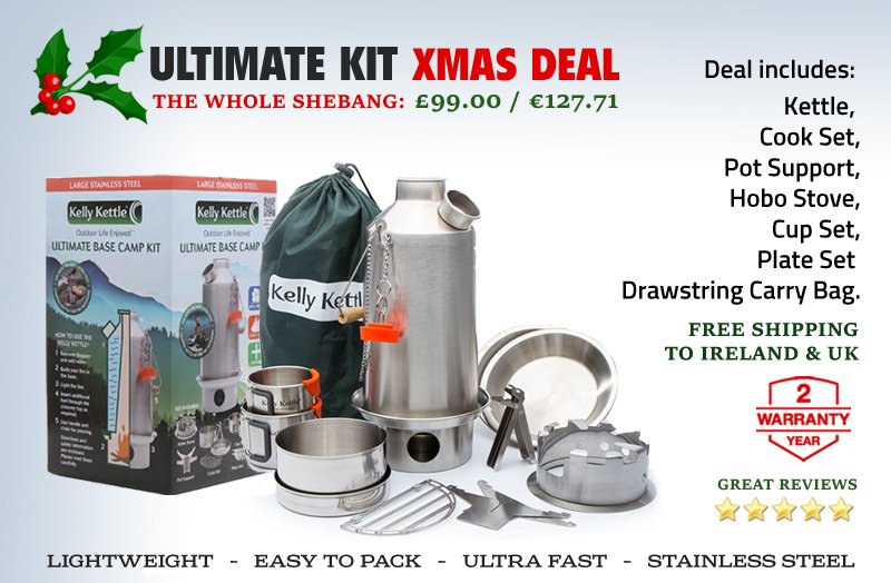 Ultimate 'Base Camp' Kit (Stainless Steel) - VALUE DEAL Camping