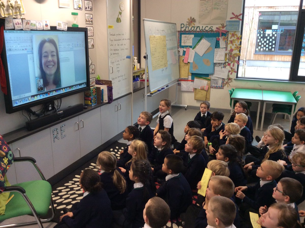 Year6LLEAVERS's tweet photo. We just Face Timed the Planet Earth producer!
Thank you @Elizabeth0White 
Brilliant questions @Year2LLTPA @Year2TLTPA 
#planetearth2 https://t.co/SdJaHR9YvM