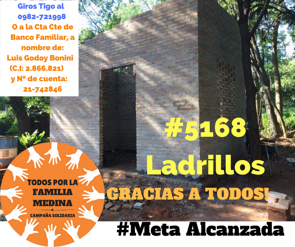 Alvarogk1's tweet photo. GRACIAS A TODOS! #SumaLadrillos #MetaAlcanzada #TodosporlaFamiliaMedina #Seviene #SumaCementoyCal https://t.co/BUAOT30OFk